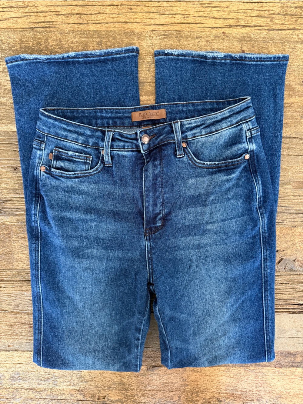 Judy Blue “Collins” High-Rise Tummy Control Bootcut Jeans Size 13/31 Long View 3